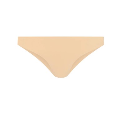 Niewidzialne stringi - Bye Bra Invisible Brazilian Nude + Black XL